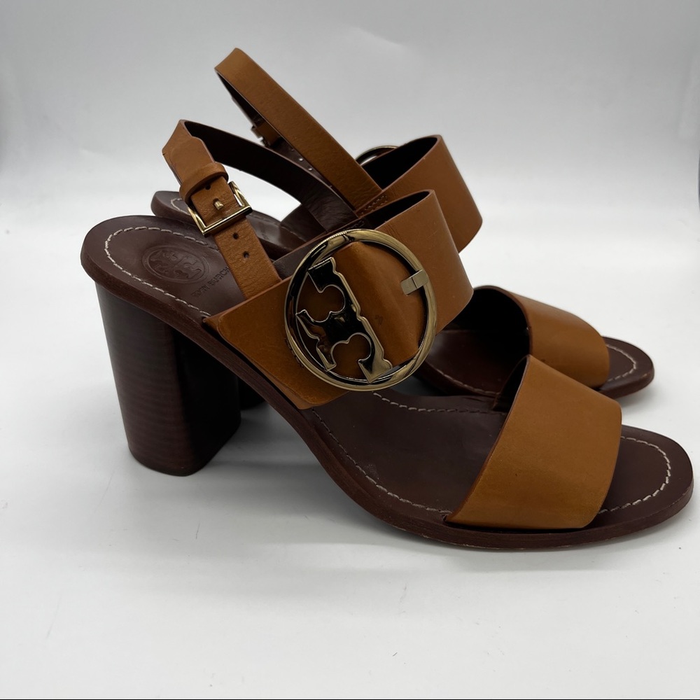 Tory Burch Tan Heeled Sandals - Picture 2 of 4